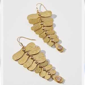 Heritage Leaf Drop Earrings Anthropologie